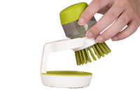 Dish Scrub Brush with Soap Dispenser Palm Scrub Washing Brush Pressing Cleaner