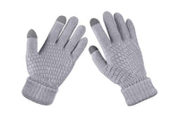 2 Pair Winter Thermal Warm Gloves for Men Women Touchscreen Knitted fleece gloves