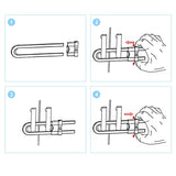 6Pcs Baby Proofing Sliding Cabinet Locks