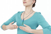 3Pcs Mindfulness Breathing Necklace Stainless Steel Breathe Pendant Meditation Tools