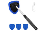 Car Windshield Cleaning Tool with 4 Reusable Microfiber Pads
