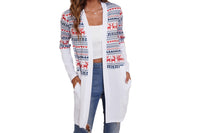 Women Christmas Printed Cardigan