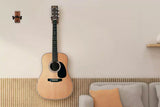 Guitar Wall Mount Walnut Wood Hanger Stand for Acoustic Electric Guitar Banjo Bass