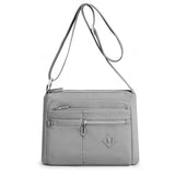 Multi-Pocket Splash-Proof Nylon Crossbody Shoulder Bag