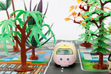 Kids Floor Play Mat Rug Traffic Road Signs Car Track City Carpet Toy with 10 Trees