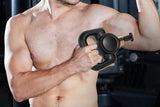 5-Grear Handheld Muscle Massager with Massage Belt and 4 Massage Heads Black