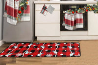 2Pcs Christmas Kitchen Floor Mat