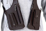 Outdoor Double Shoulder Armpit Bag with Multiple Pockets