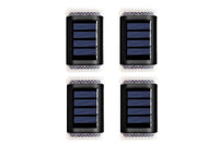 4Pcs Solar Powered Door Fence Wall Lights Water-Resistant Garden Lamp