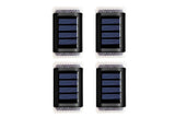 4Pcs Solar Powered Door Fence Wall Lights Water-Resistant Garden Lamp