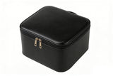 Makeup Bag with LED Lighted Mirror Travel Cosmetic Case with Brush Organizer and Zipper Pouch