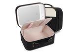 Rechargeable Lighted LED Mirror Makeup Case Cosmetic Organizer