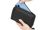 Travel Wallet Genuine Leather Card Holder Wallet with Zipper