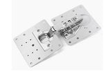 10PCS Cabinet Hinge Repair Plate Stainless Steel Kitchen Cupboard Door Fixing Bracket with Screws