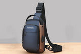 Anti-theft Chest Shoulder Crossbody Sling Bag with USB Port
