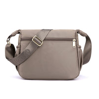 Multi-Pocket Splash-Proof Nylon Crossbody Shoulder Bag