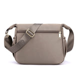 Multi-Pocket Splash-Proof Nylon Crossbody Shoulder Bag