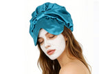 2-in-1 Double Layer Satin Bonnet with Eye Mask Sleep Cap Hair Wrap