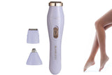 3-in-1 Bikini Electric Trimmer Painless Body Shaver Cordless Facial Hair Remover