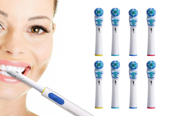 Dual Clean Replacement Brush Heads Compatible with Oral-B