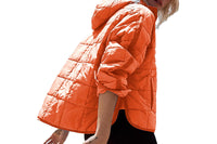 Women Hoooded Quilt Jacket