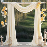 Chiffon Wedding Arch Draping Fabric Backdrop Curtain Drape Tulle