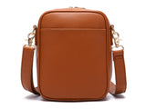 PU Leather Crossbody Bag with Card Slots Small Messenger Bag Shoulder Bag Purse