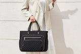 15.6 Inch Laptop Tote Bag Multi-Pocket Commuter Handbag for Work & Daily Use