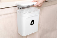 Kitchen Trash Can Wall-Mounted with Sliding Lid Seamless Sticker