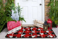 2Pcs Christmas Kitchen Floor Mat