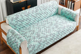 Leaves Printed T-Shaped Sofa Cover Furniture Protector