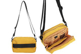 Travel Crossbody Bag with Luggage Sleeve Multi Layer Card Slots Sling Bag Passport Purse