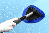 Car Windshield Cleaning Tool with 4 Reusable Microfiber Pads