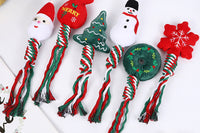 3Pack Christmas Braided Rope Pet Chew Toys