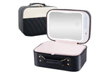 Rechargeable Lighted LED Mirror Makeup Case Cosmetic Organizer
