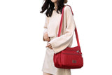 Women Shoulder Handbag Roomy Multiple Pockets Bag