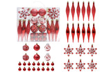 40-Piece Christmas Tree Ball Ornaments Set