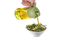 2 in 1 Olive Oil Dispenser and Oil Sprayer 470ML Oil Dispenser Bottle for Kitchen