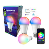 3Pack Smart LED Spotlight Rgbcw Wifi 12w Adjustable Multicolor