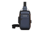 Anti-theft Chest Shoulder Crossbody Sling Bag with USB Port