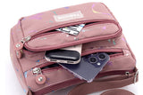 Women's Graffiti Print Zip Pocket Crossbody Bag Shoulder Bag Travel Messenger Bag