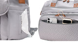 Diaper Bag Backpack with Separate Shoe Compartment and Changing Mat