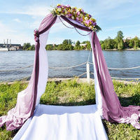 Chiffon Wedding Arch Draping Fabric Backdrop Curtain Drape Tulle