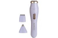 3-in-1 Bikini Electric Trimmer Painless Body Shaver Cordless Facial Hair Remover