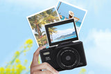 5K Digital Camera WiFi Vlogging Camera with 180 Degree Flip Screen
