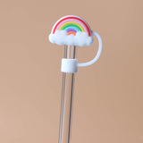 10Pcs Silicone Straw Covers Caps for 8 mm Straws