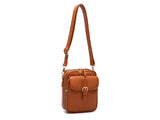 PU Leather Crossbody Bag with Card Slots Small Messenger Bag Shoulder Bag Purse