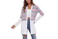 Women Christmas Printed Cardigan