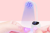 Mini LED Nail Lamp With Adjustable Gooseneck For Gel Nails