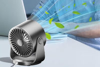 Digital Rechargeable Table Fan –  Ultra Quiet & Wall Mountable!
